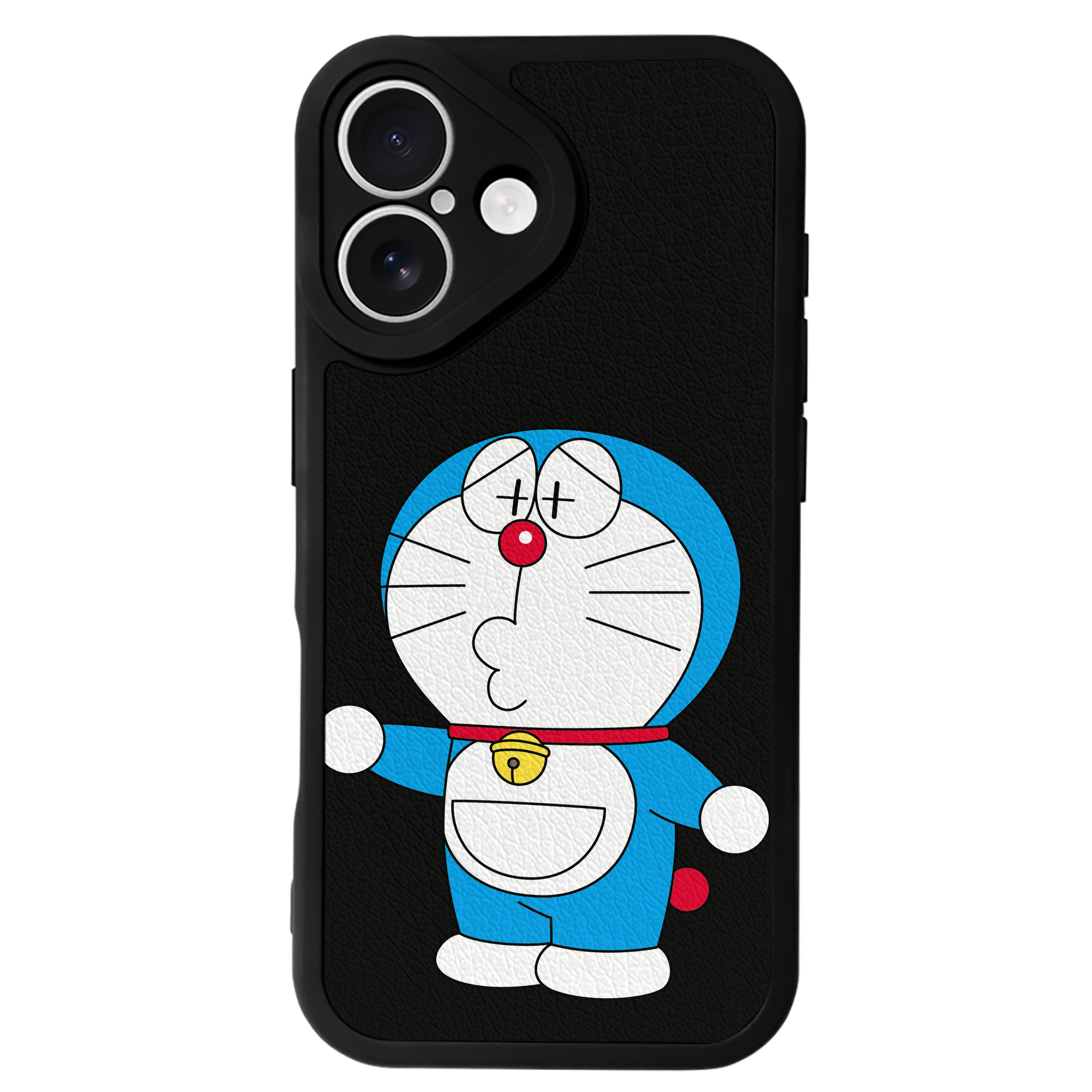 （画像用） ドラえもん Doraemon 【iPhone 16シリーズ対応】シリコンスマホケース（レザー調） 材質：シリコン